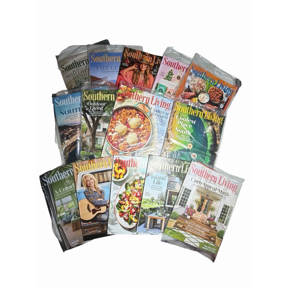 Lot of 14 Southern Living Magazines 2024, 2025, 2026 Home, Holidays, Cooking